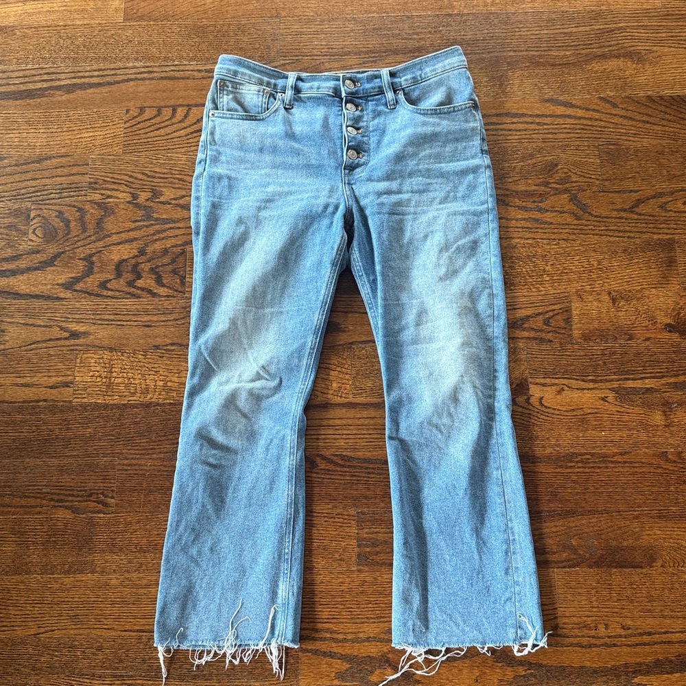 J crew 10” Billie Demi boot crop jeans gimlet wash